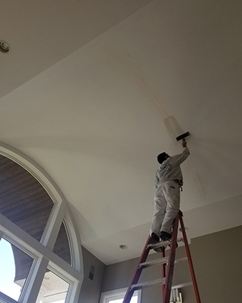 Residential painting - ceiling work
